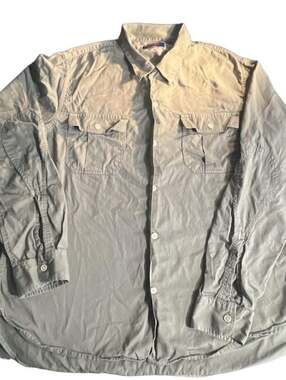 Best Made Co. Olive Green 100% Cotton Long Sleeve Work Shirt with Pockets